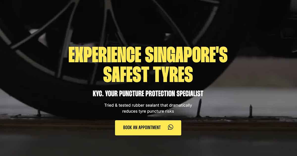 KYC Tyre Garage | Singapore's #1-rated tyre puncture protection specialist